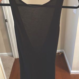 Forever 21 SLEEVELESS LONG BLACK WITH SHOWING BACK DRESS